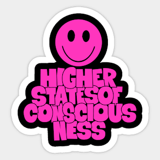 Higher State of Consciousness - Acid Smiley Design Sticker